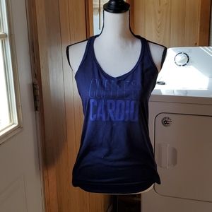 Old Navy Blue racerback tank top size small